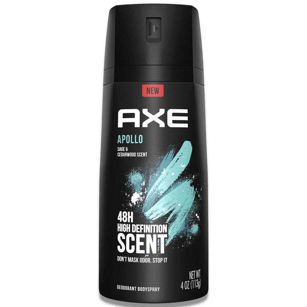 Axe Apollo Body Spray Deodorant - 4 oz - 12 Pack Contarmarket