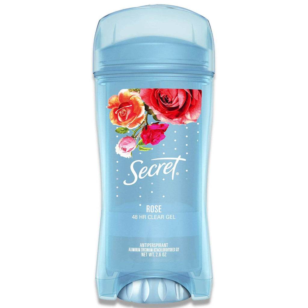 Secret Paris Rose Clear Gel Antiperspirant & Deodorant - 2.6 oz - 12 Pack Contarmarket