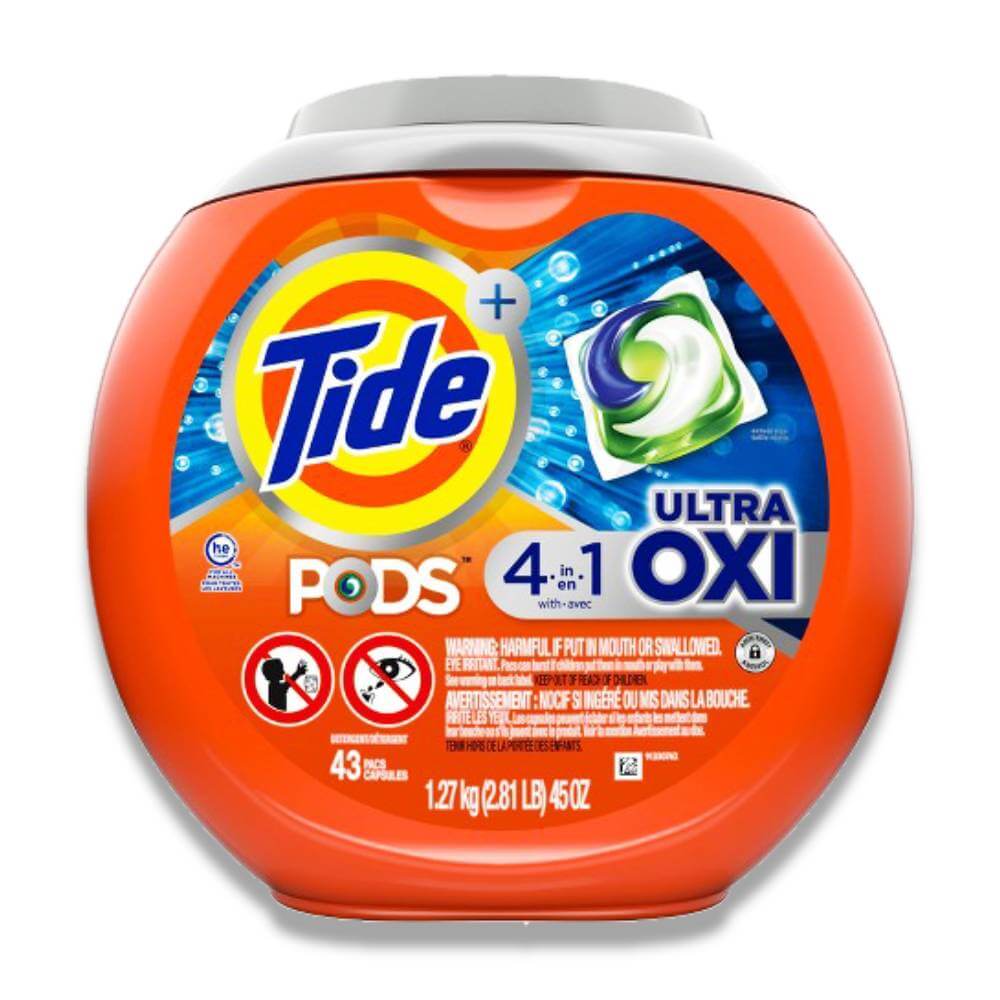 Tide Pods Ultra Oxi Laundry Detergent - 43 Count - 4 Pack Contarmarket