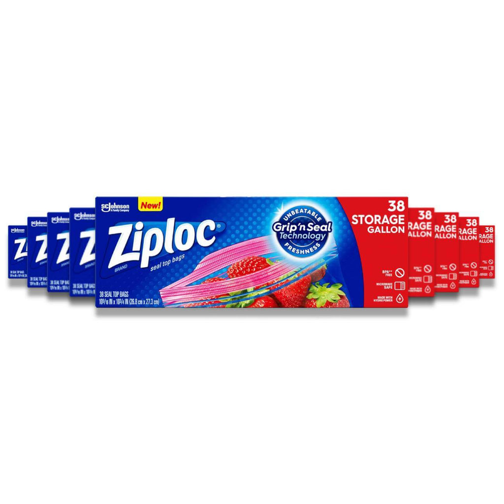 Ziploc Storage Bags Gallon - 38 Count - 9 Pack Contarmarket