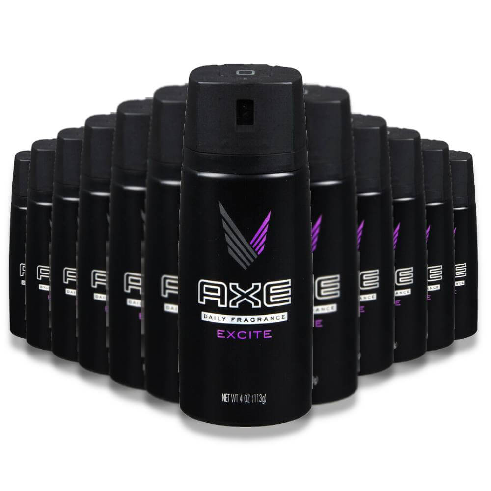 Axe Excite Deodorant Body Spray - 12 Pack Contarmarket