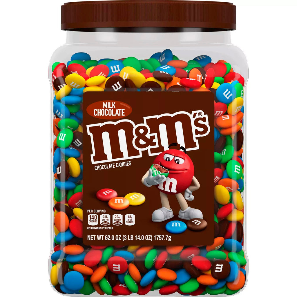 M&M's Milk Chocolate Candy Jar - 62 Oz (6787454828700)