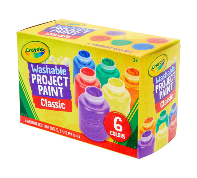 Crayola Washable Kids' Paint Set, 6-Colors. 6 pack