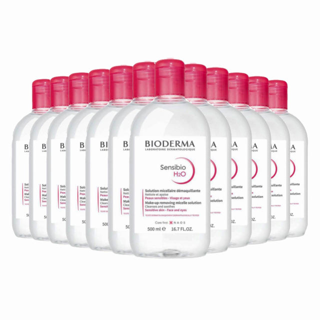 Bioderma Sensibio H2O Micellar Water Makeup Remover, 16.7 fl oz - 12 Pack