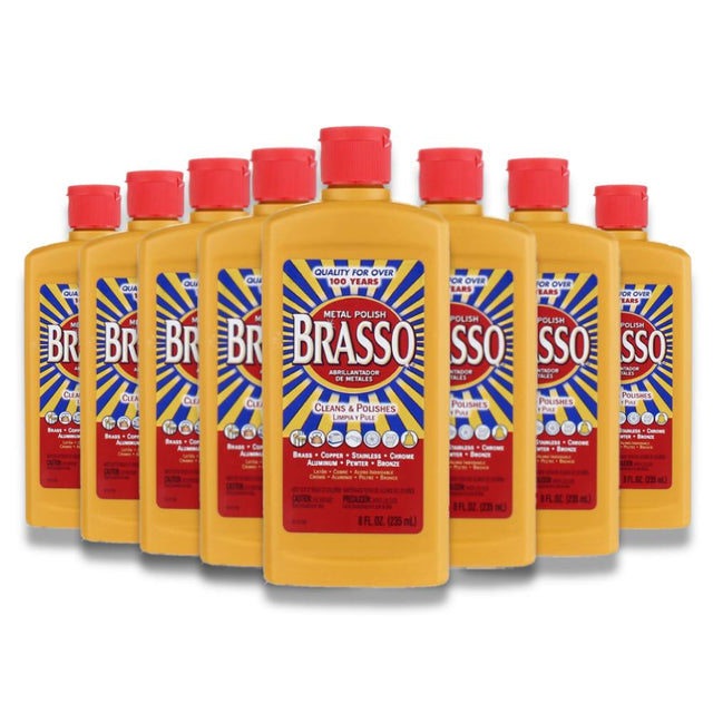 Brasso Multipurpose Metal Polish - 8 Oz - 8 Pack Contarmarket