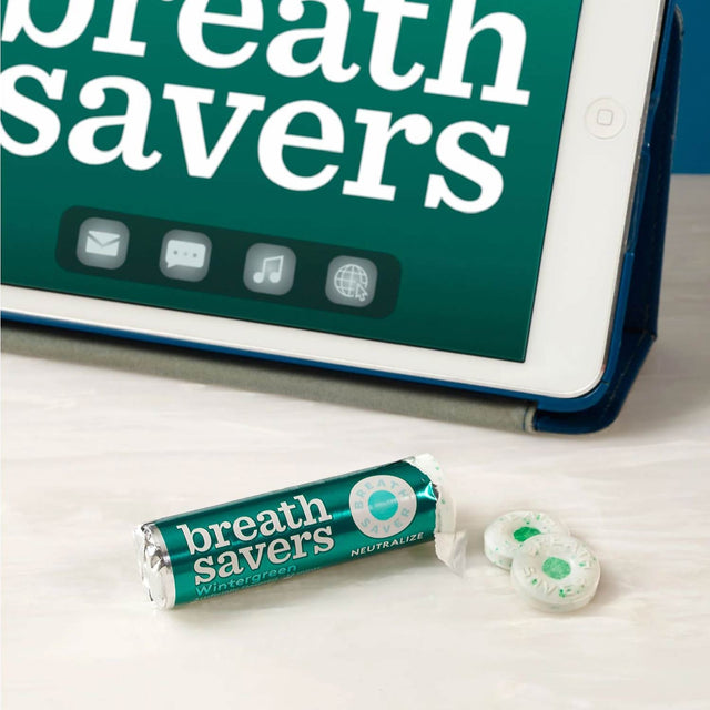 Breath Savers Wintergreen Sugar-Free Breath Mints Rolls (0.75 oz.)  24 ct.