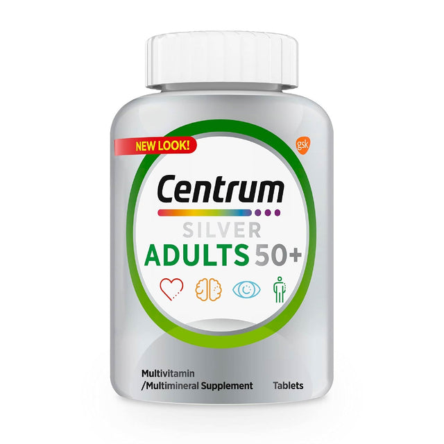 Centrum Silver Multivitamin for Adults Plus Supplement - 125 Count each- 12 Pack