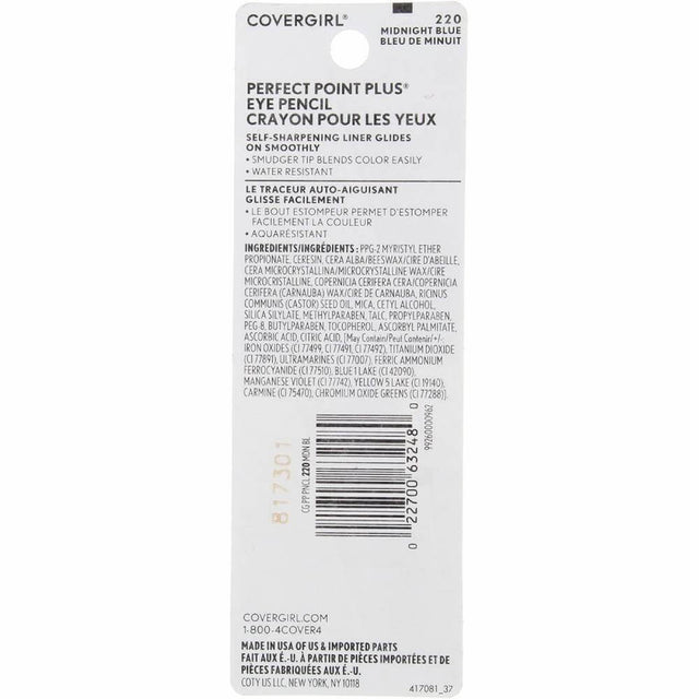 Covergirl Perfect Point Plus Eye Pencil Midnight Blue 0.08 Oz 36 Pack Contarmarket