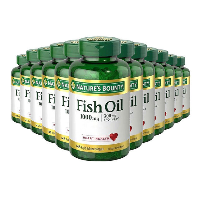 Nature's Bounty - Fish Oil, 1000 mg -145 Softgels - 12 Pack