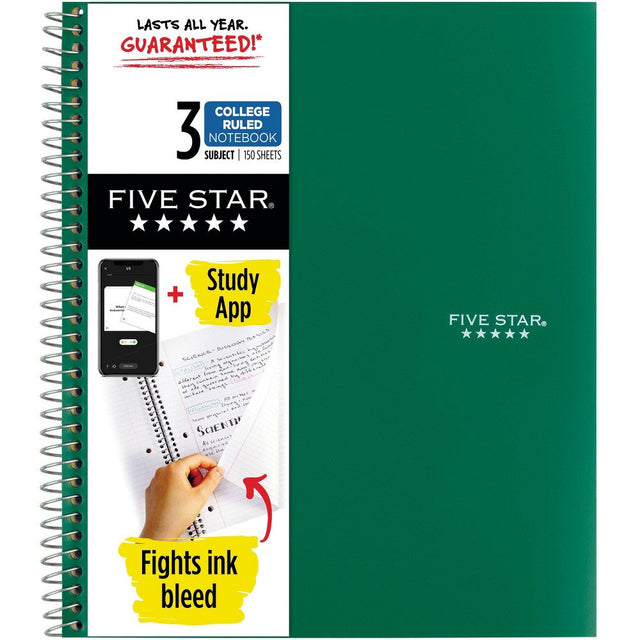 Mead Five Star Wirebound Notebook 3 Subject College Ruled 150 Sheets 6 Pack Contarmarket