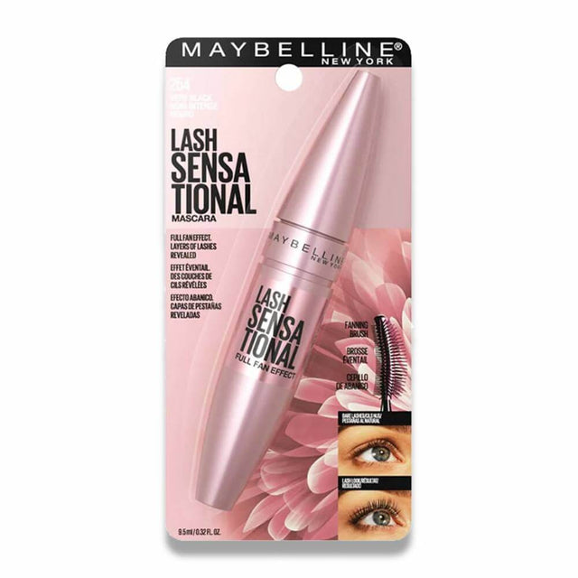 Maybelline Lash Sensational Washable Mascara 254 Very Black 0.32 Oz 12 Pack Contarmarket