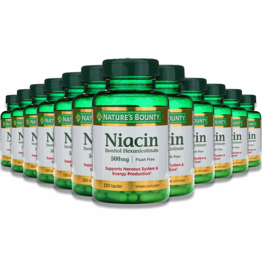 Nature's Bounty - Flush Free Niacin - 120 Tablets  - 12 Pack