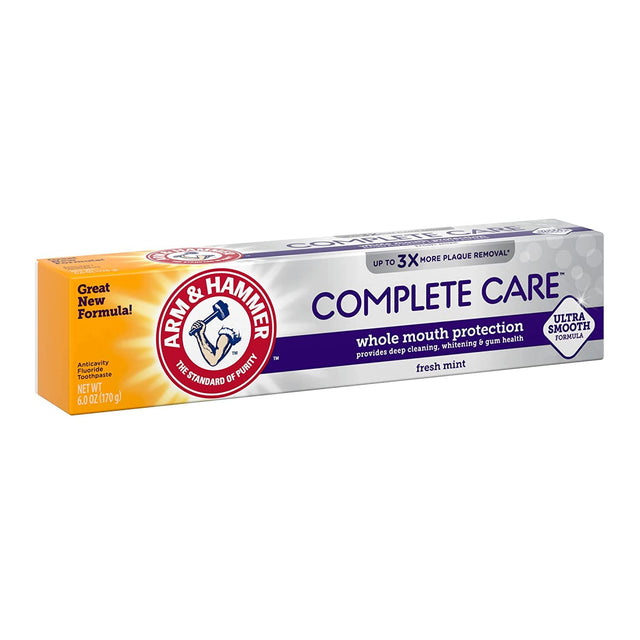 A&H Complete Care Toothpaste Fresh Mint, Whole Mouth Protection, 6.0 oz - 12 Pack