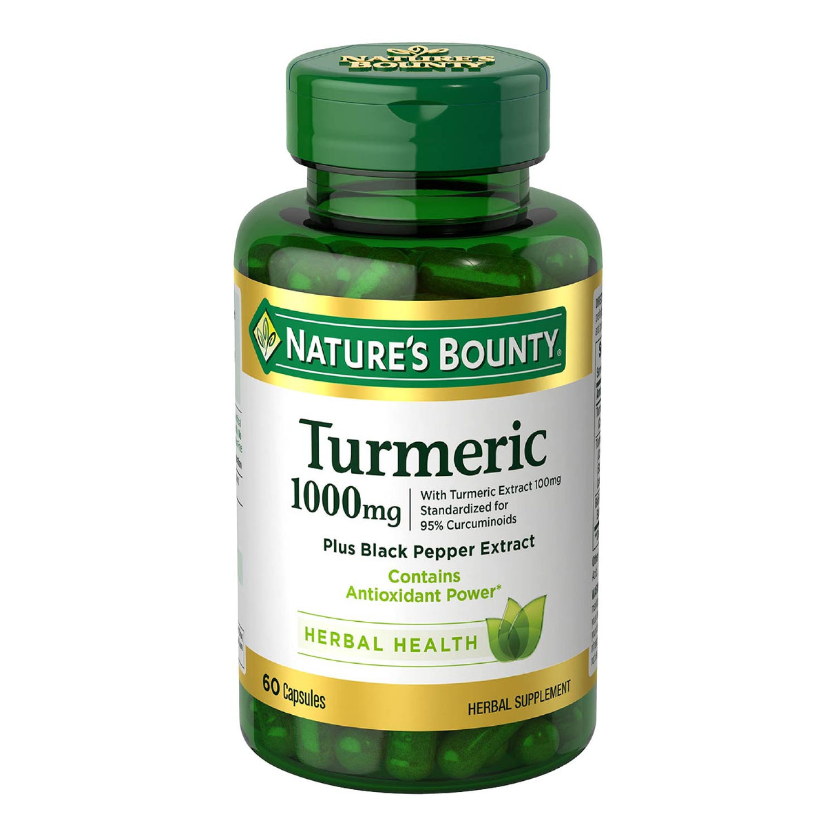 Nature's Bounty Turmeric 1000 Mg - 60 Capsules - 12 Pack