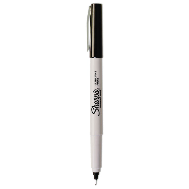 Sharpie Permanent Markers Ultra Fine Tip Black 2 ct ea- 6 Pack