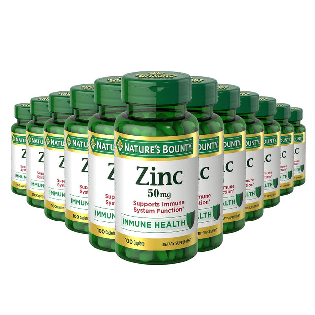 Nature's Bounty - Zinc 50 Mg - 100 Ct - 12 Pack