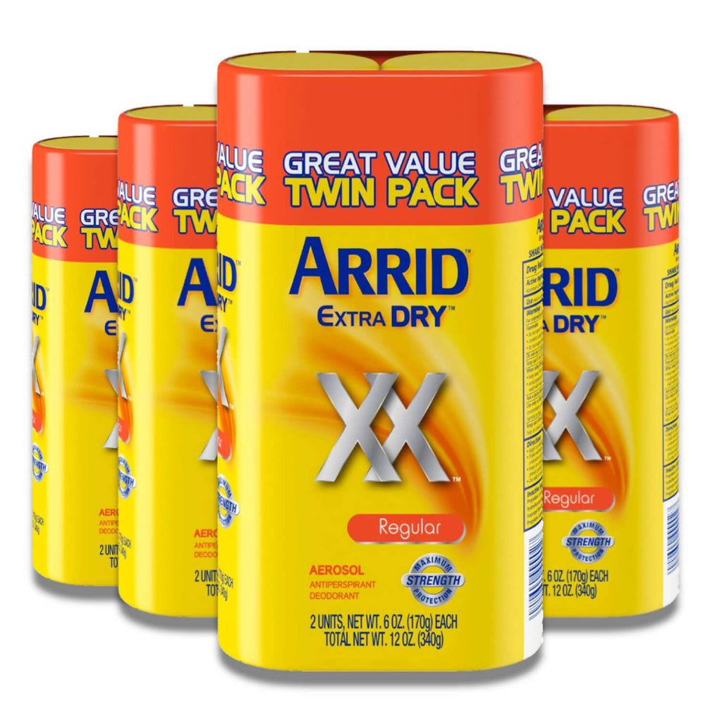ARRID Extra Dry Aerosol Antiperspirant Deodorant - Regular - 6 oz - 4 Pack Contarmarket