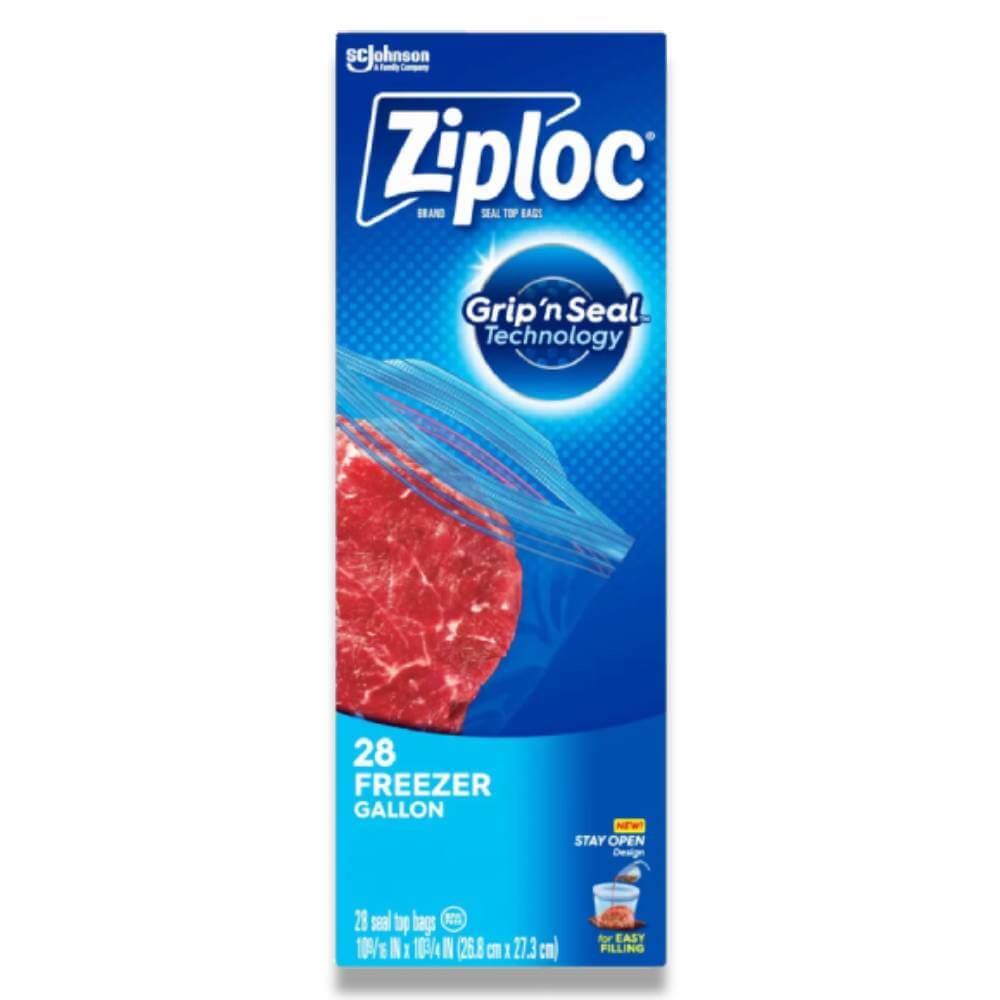 Ziploc Freezer Gallon Bags, Grip 'n Seal - 28 Count - 9 Pack Contarmarket